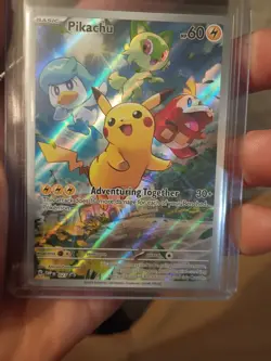 Pikachu 027 Sv: Scarlet & Violet Promo Cards Holo card is in pristine condition - Image 2