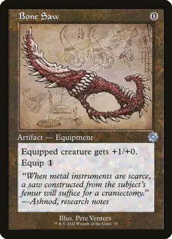 [MTG] Bone Saw (Foil) (Retro Frame) (070) (BRR) NM - Image 1