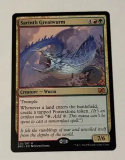 MTG Sarinth Greatwurm - The Brother’s War LP - Image 1