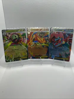 Pokemon Ascended Heroes Mega ex Box Promos - Meganium, Emboar, & Feraligatr - Image 1
