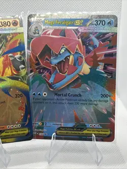 Pokemon Ascended Heroes Mega ex Box Promos - Meganium, Emboar, & Feraligatr - Image 4