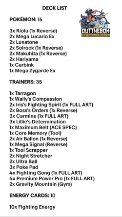 Mega Lucario & Mega Zygarde Ex - Pokemon TCG - OutTheBoxTCG 2026 Meta Decks - Image 2