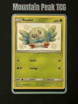 NM Rowlet SV2/SV94 Hidden Fates: Shiny Vault - Pokemon Card - Image 1