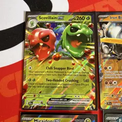 Pokemon ex Lot - Temporal Forces Scovillain Iron Boulder Miraidon Farigiraf - NM - Image 2
