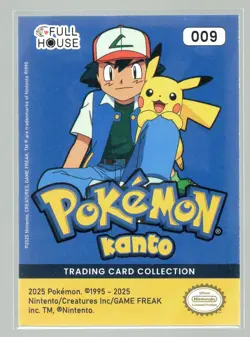 2025 Pokemon Kanto Full House - Green Cracked Ice Holo-BLASTOISE #009 - Image 2