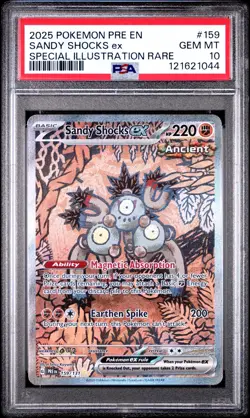 Pokemon TCG PSA 10 Sandy Shocks Prismatic Evolutions Sir 159/131 - Image 1