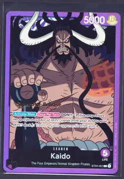 One Piece English TCG ST04-001 Kaido Super Pre-Release Deck - Image 2