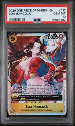 2026 ONE PIECE OP14-EB04 EN #112 BOA HANCOCK PSA 10 (Q192 - Image 1
