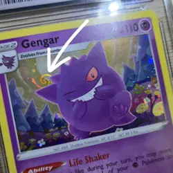 HD GALAXY SWIRL 🌀💫 CGC 9 Gengar SWSH052 Path Cosmos Holo Promo Pokemon Card - Image 1