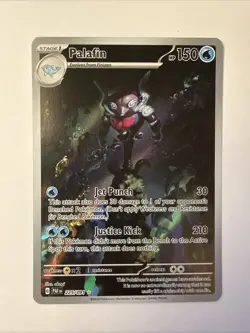 Palafin 225/091 Illustration Rare 2024 Pokemon Paldean Fates Full Art Card NM - Image 1