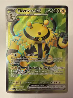 Electivire EX 212/182 Ultra Rare 2025 Pokemon Destined Rivals Full Art Card NM - Image 1