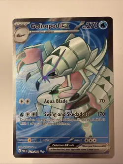 Golisopod EX 221/182 Ultra Rare 2023 Pokemon Paradox Rift Full Art Card NM - Image 1