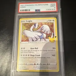 The Pokemon Company Lugia Celebrations 022/025 Holo Rare PSA 9 Graded Card - Image 1
