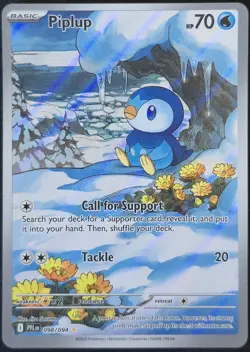 Piplup - 098/094 - Phantasmal Flames - Pokemon Card - NM - Image 1
