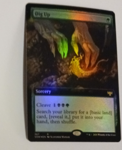 Dig Up Extended Art FOIL NM Crimson Vow Magic the Gathering MTG - Image 1