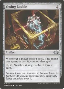 MTG Vexing Bauble (212) *Non-Foil* Base Uncommon Modern Horizons 3 NM - Image 1