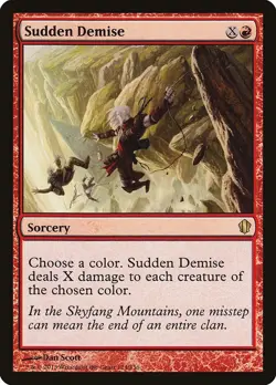 MTG Magic the Gathering Sudden Demise (124/357) Commander 2013 LP - Image 1