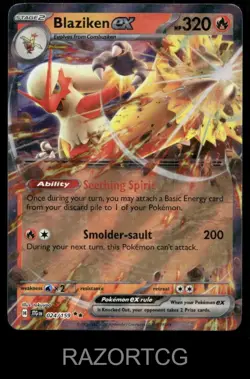 BLAZIKEN EX 024/159 DOUBLE RARE JOURNEY TOGETHER POKEMON NM/M - Image 1