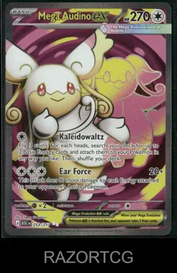 MEGA AUDINO EX 253/217 ULTRA RARE ASCENDED HEROES POKEMON NM/M - Image 1