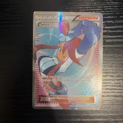 Skyla Full Art Holo Ultra Rare 122/122 Breakpoint Pokemon TCG Card - Image 1