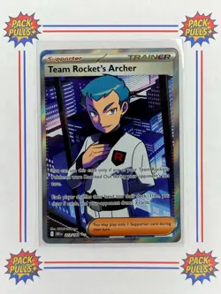 Team Rocket's Archer Pokemon TCG Ultra Rare Destined Rivals 223/182 - Image 1