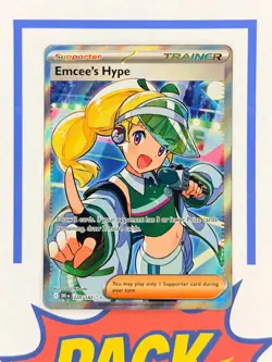 Emcee's Hype Ultra Rare Full Art Destined Rivals 220/182 Pokemon TCG - Image 1