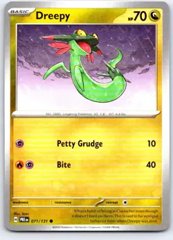 Dreepy 071/131 Common Prismatic Evolutions Pokemon Near Mint - Image 1
