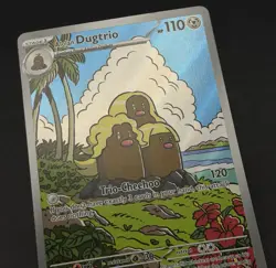 Alolan Dugtrio 208/191 - Pokemon Surging Sparks Holo Illustration Rare NM - Image 4