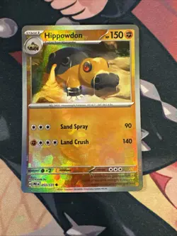 Pokemon - 053/131 Hippowdon Master Ball SV Prismatic Evolutions Holo NM TCG - Image 1