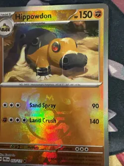 Pokemon - 053/131 Hippowdon Master Ball SV Prismatic Evolutions Holo NM TCG - Image 2