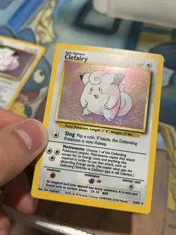 Clefairy 5/102 Pokemon Base Set Unlimited Holo Rare Card WOTC Vintage NM - Image 5