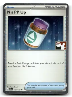 N's PP Up 153/159 UC Prize Pack Series Cards Pokemon Holo NM - Image 1