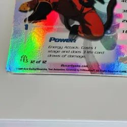 DBZ Dragon Ball Z FOIL Gohan 181 Hi-Tech CCG Limited Saiyan Saga Holo Score Card - Image 3