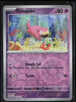 Slowpoke 57/142 Common Stellar Crown Pokemon Reverse Holo Near Mint - Image 1