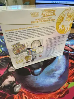 Brilliant Stars Elite Trainer Box Pokemon Center - Sealed with Case - Image 5