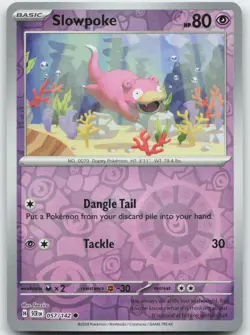 Pokemon : Slowpoke Stellar Crown 57/142 : C Reverse Holo - Image 1