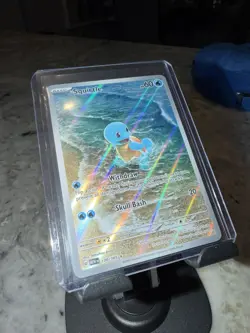 Pokemon TCG Squirtle 170/165 SV 151 Illustration Rare Full Art Holo EN 2023 - Image 1