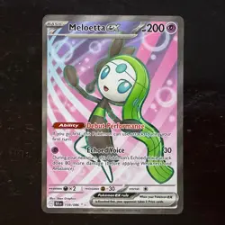 Pokemon TCG ‘Meloetta ex 159/086’ Ultra Rare - Black Bolt - Image 1