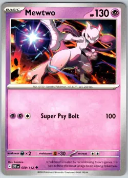 Mewtwo 059/142 Near Mint SV07: Stellar Crown Pokemon Shipnow - Image 1