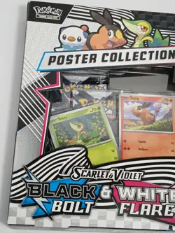 Pokemon Scarlet & Violet Black Bolt & White Flare Poster Collection NIB CL3 - Image 2