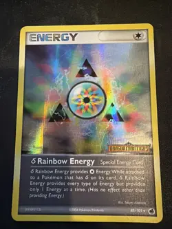 Delta Rainbow Energy 88/101 Ex Dragon Frontiers Reverse Holo Stamped Pokemon LP - Image 1
