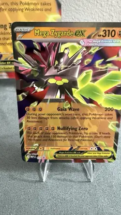 Mega Zygarde Ex Promo 071 Pokemon + Large Promo And Mega Zygarde ex Double Rare - Image 3