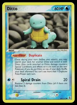 Pokemon Card - Ditto Squirtle Delta Species 64/113 Common - Image 1