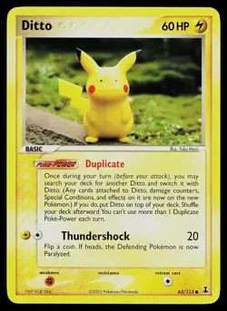Pokemon Card - Ditto Pikachu Delta Species 63/113 Common - Image 1