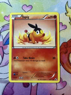 Tepig - 16/114 - Common VLP, English Pokemon Black and White - Image 1