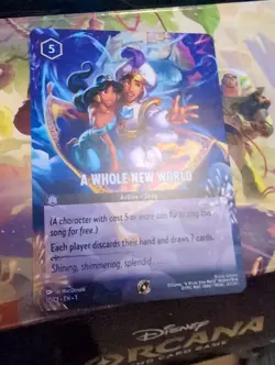 Disney Lorcana Card - A Whole New World Promo 10/C1 NEAR MINT NON FOIL - Image 1
