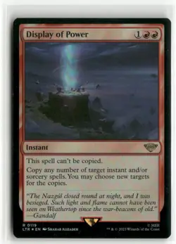 Display of Power FOIL The Lord of the Rings MTG Lightly Played - Image 1
