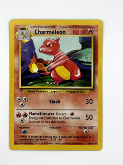 Charmeleon 24/102 - Base Set 4th Print - Uncommon Vintage WOTC Pokemon Card NM - Image 1