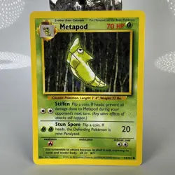 Pokemon TCG Metapod Base Set 54/102 Regular LP - Image 1