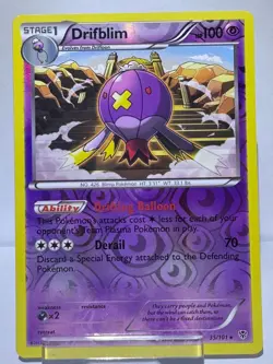 Drifblim 35/101 Near Mint R Plasma Blast Pokemon Reverse Holo - Image 1